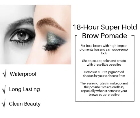 18-Hour Super Hold Brow Pomade - MOQ 50 pcs