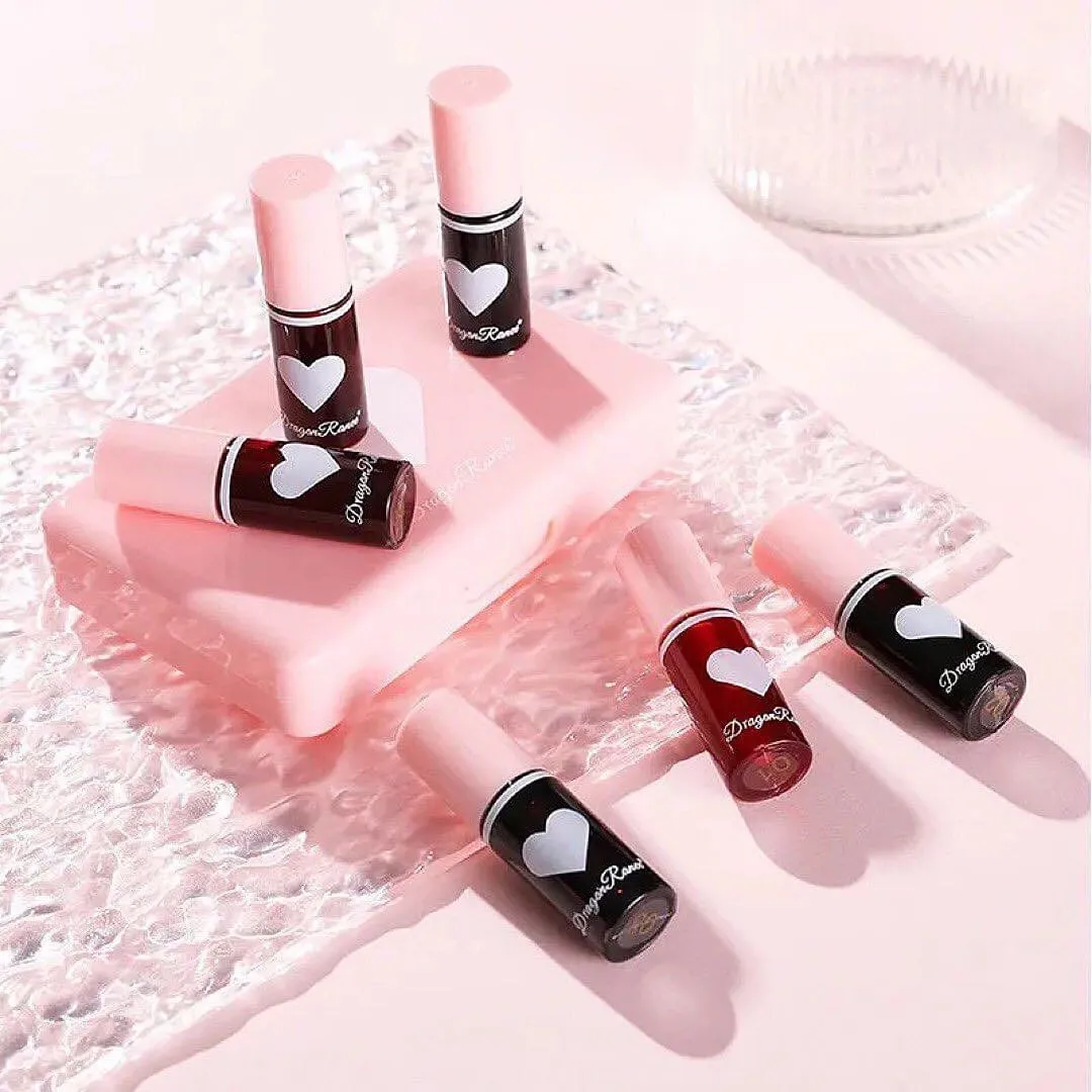 6pcs Mirror Lip Tint Durable Non-stick Lip Glaze Waterproof Lip Tint