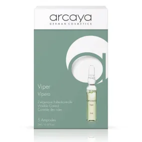 Arcaya Professional Skincare VIPER Wrinkle Control for Firming, Smoothing, and Targeting Fine Lines - 5 ampoules of 2ml | .07 fl oz