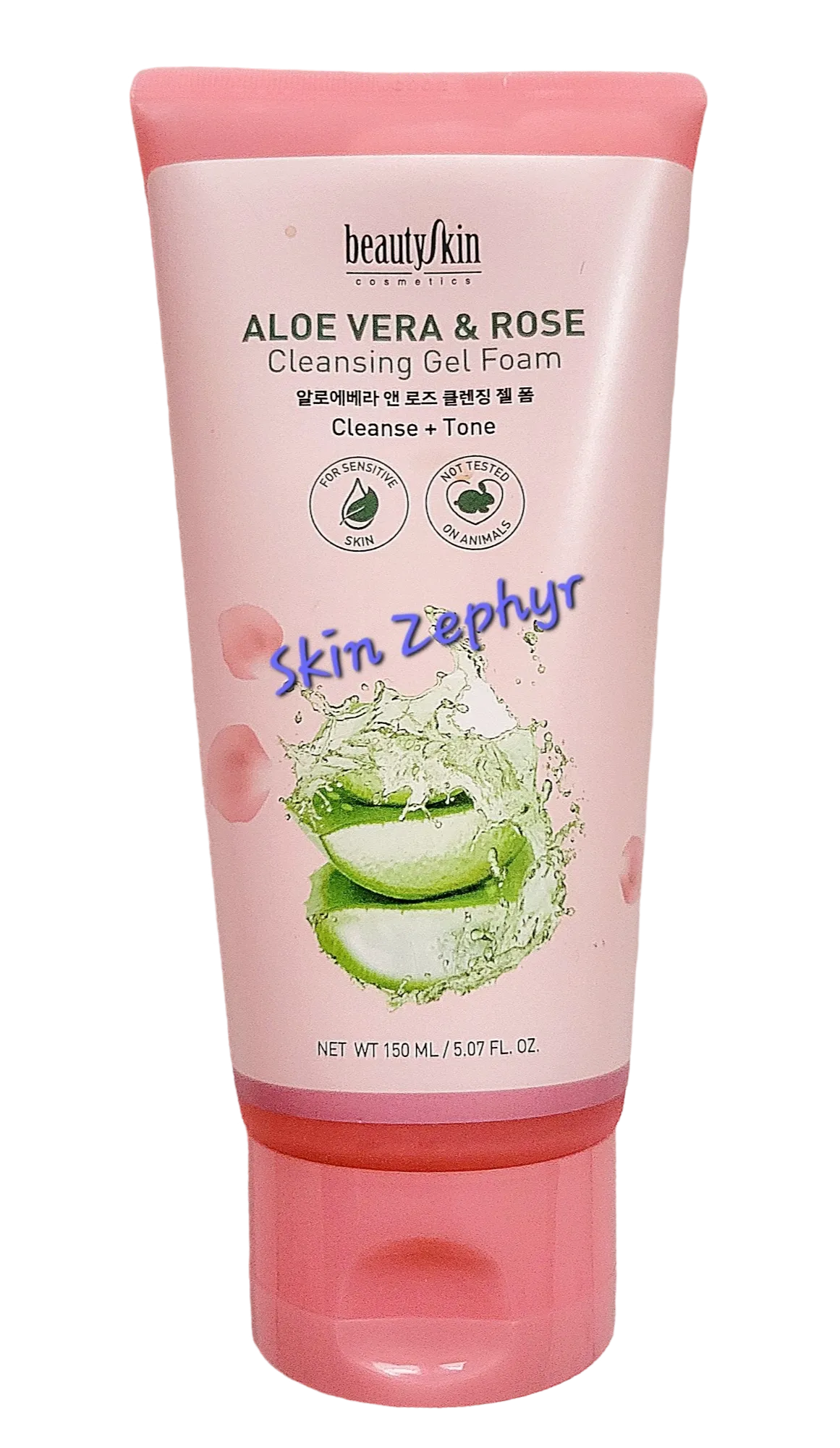 Beautyskin Aloe Vera and Rose Cleansing Gel Foam