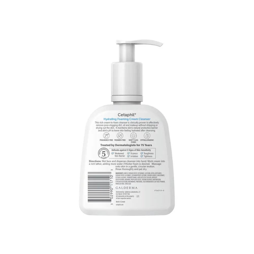 Cetaphil Hydrating Foaming Cream Cleanser 236ml