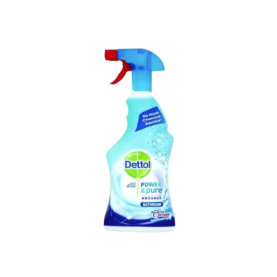 Dettol Power & Pure Bathroom Spray 750ml (Imported) – Powerful Bathroom Cleaner & Disinfectant Spray