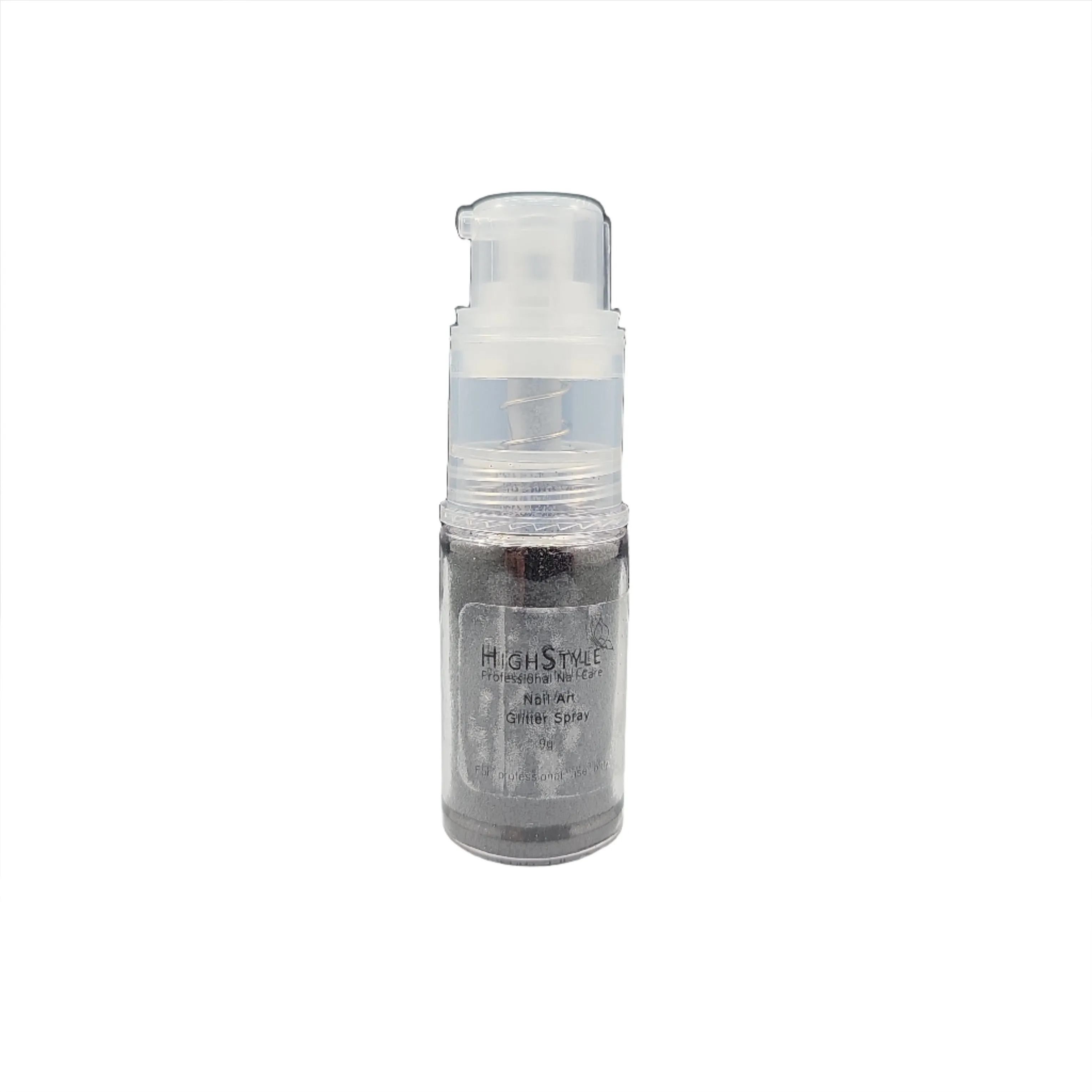 High Style Nail Art Glitter Spray Velvet Black 9g