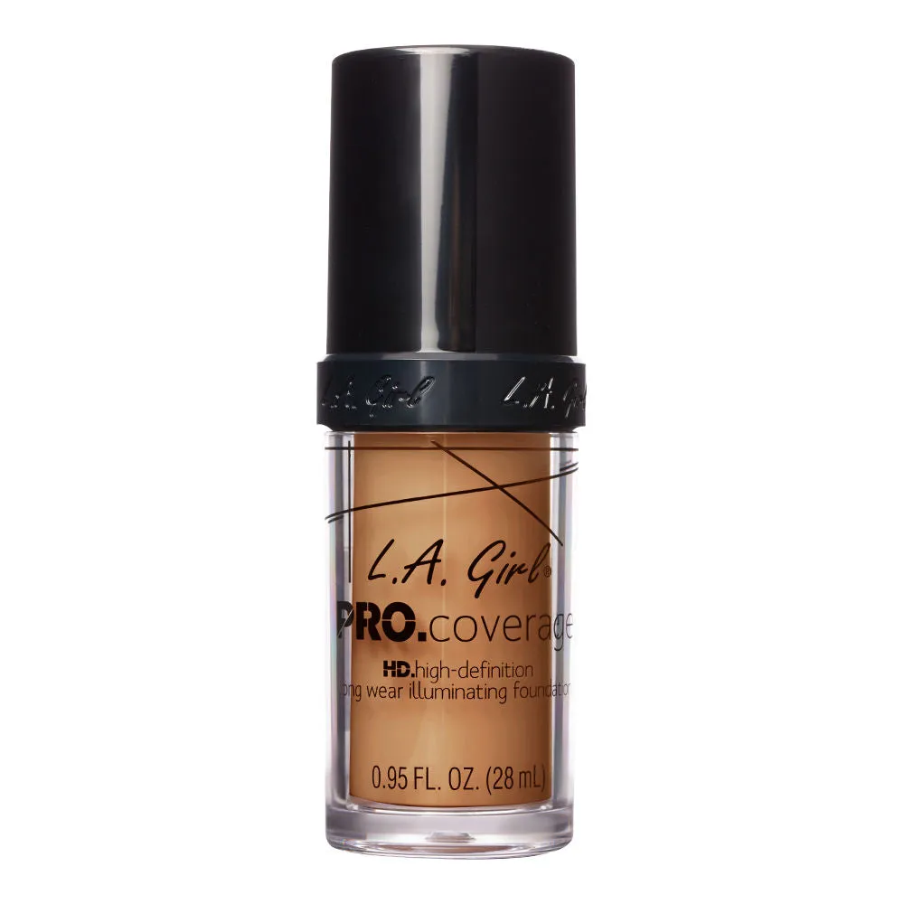 L.A. GIRL - Pro Coverage Illuminating Foundation Warm Caramel - 0.95 fl. oz. (28 ml)