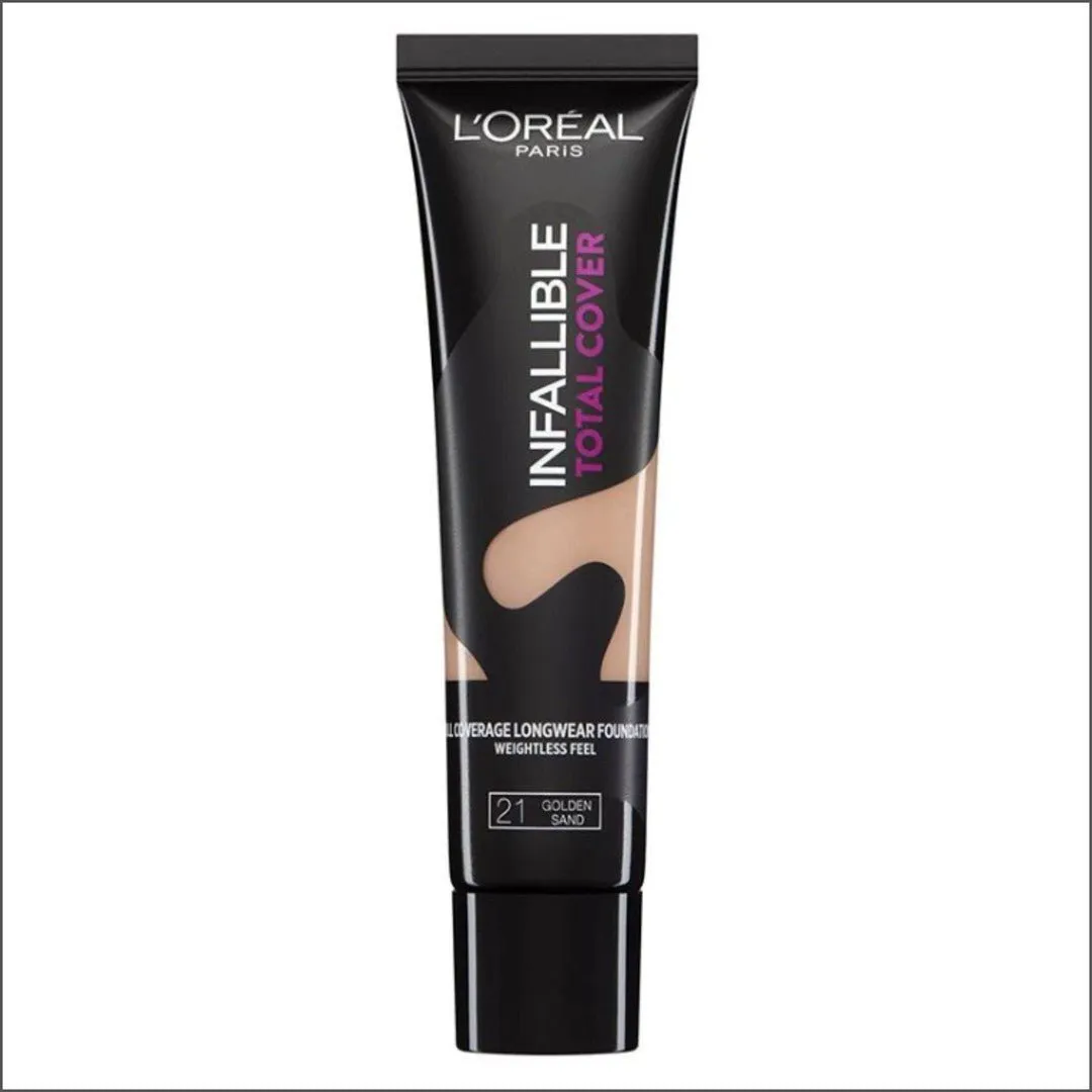L'Oréal Infallible Total Cover Foundation - 21 Golden Sand