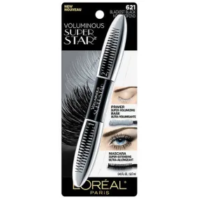 L'OREAL - Voluminous Superstar Mascara 621 Blackest Black - 0.41 fl. oz. (12.7 ml)