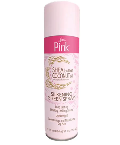 Lusters Products Pink Shea Butter Coconut Oil Silkening Sheen Spray
