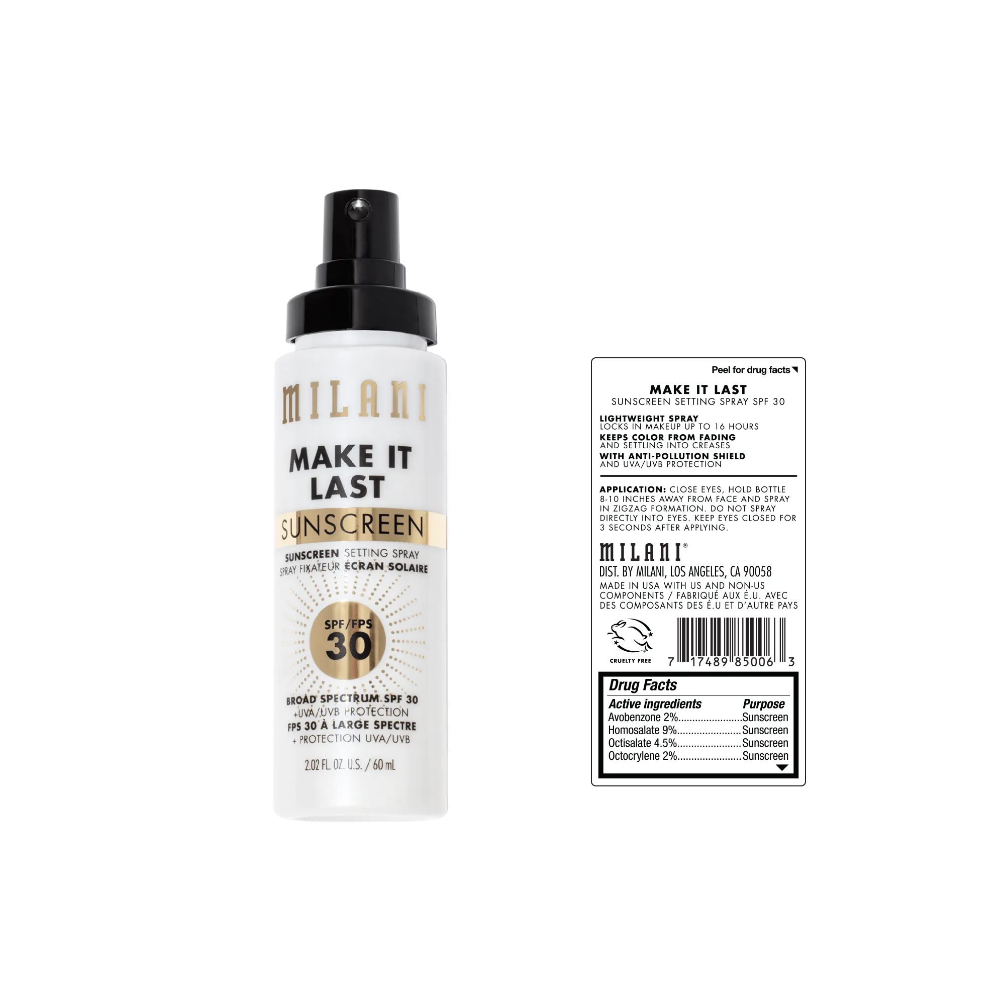 Make It Last Sunscreen - Sunscreen Setting Spray SPF 30