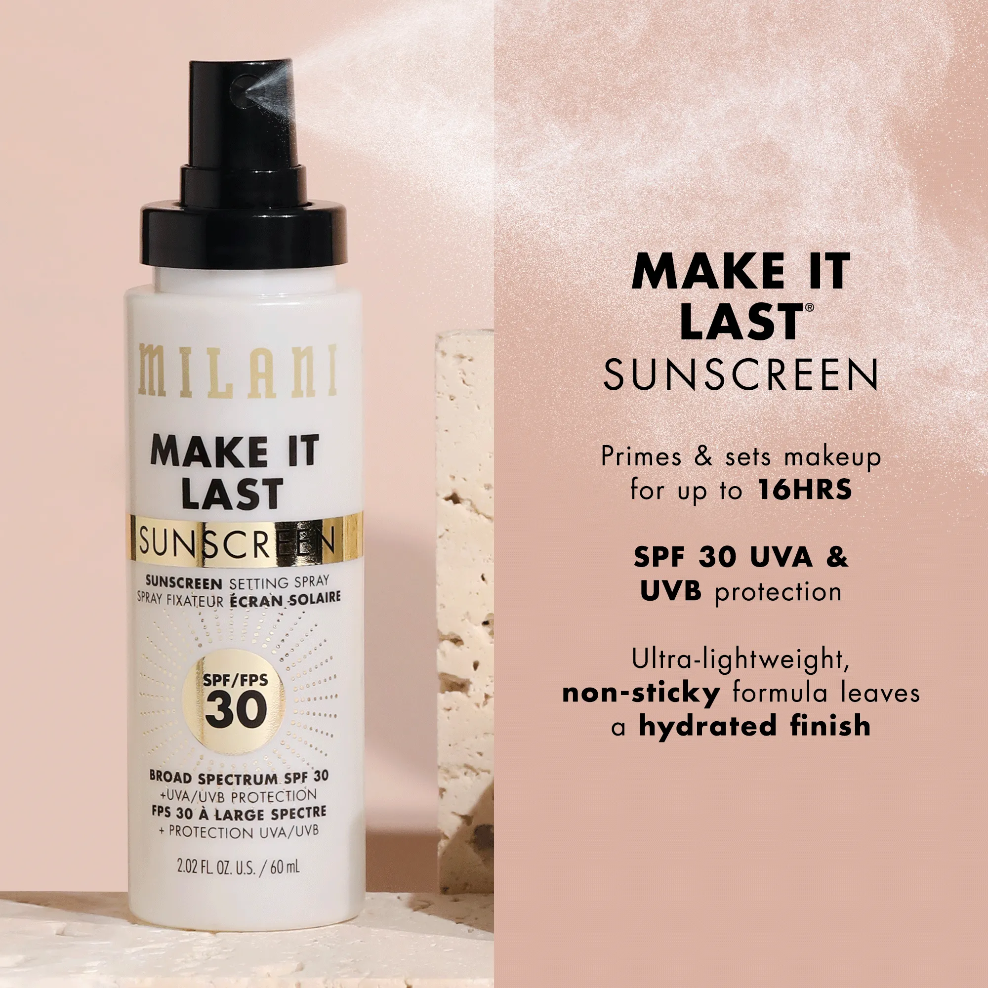 Make It Last Sunscreen - Sunscreen Setting Spray SPF 30