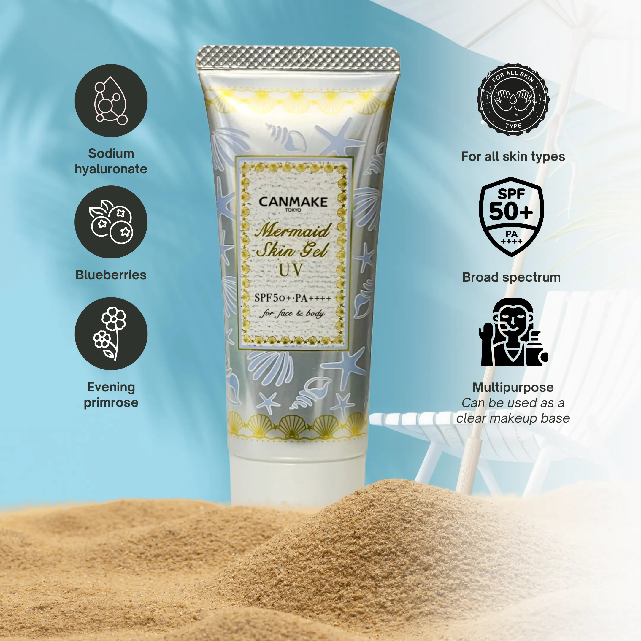 Mermaid Skin Gel UV SPF 50  PA     (01 Clear)