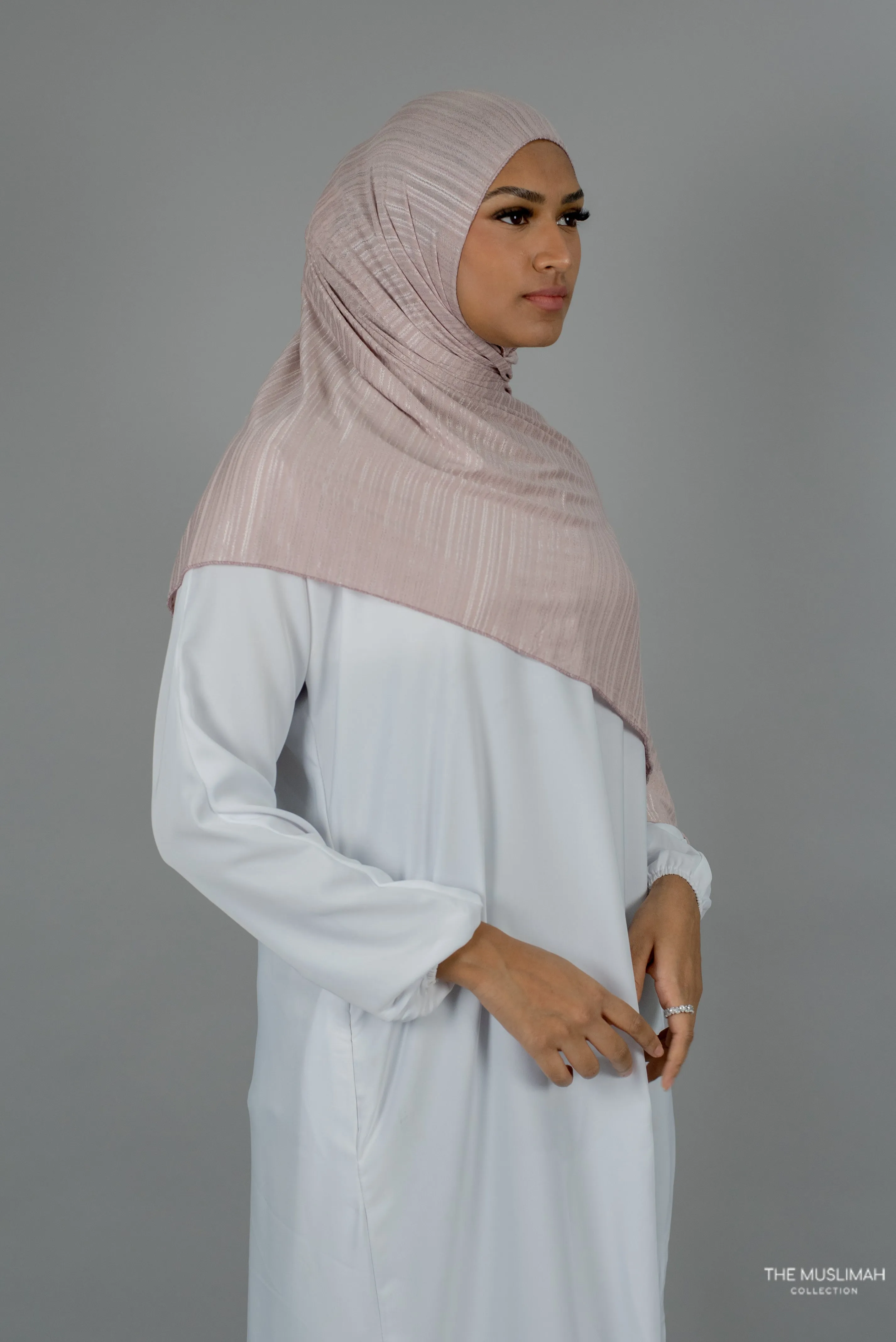 Pale Blush Cotton Stretch Hijab
