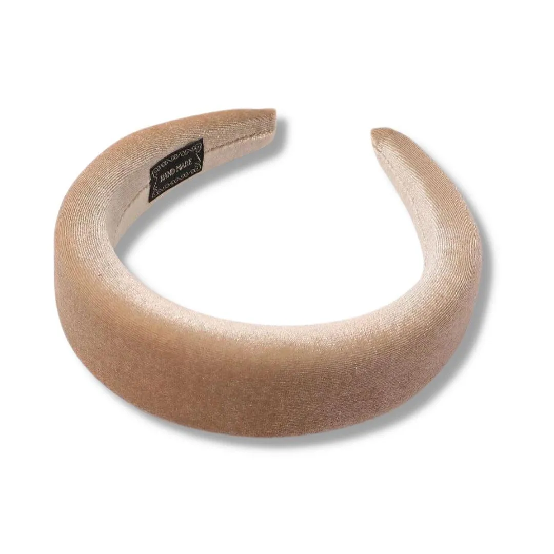 Rosé All Day - Rosé Puffy Velvet Headband