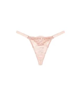 Signature Blush Strap Thong