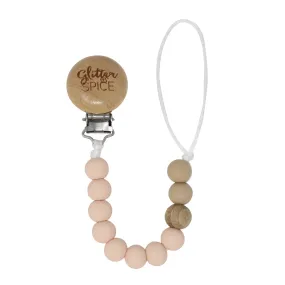 Silicone Pacifier Clip - Blush