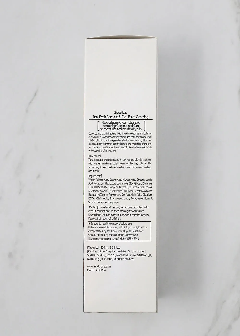 SINDO Graceday Real Fresh Coconut & Cica Foam Cleanser