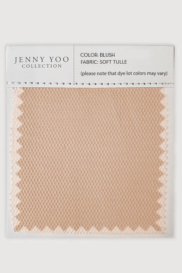 Soft Tulle Swatch Cards - Soft Blush