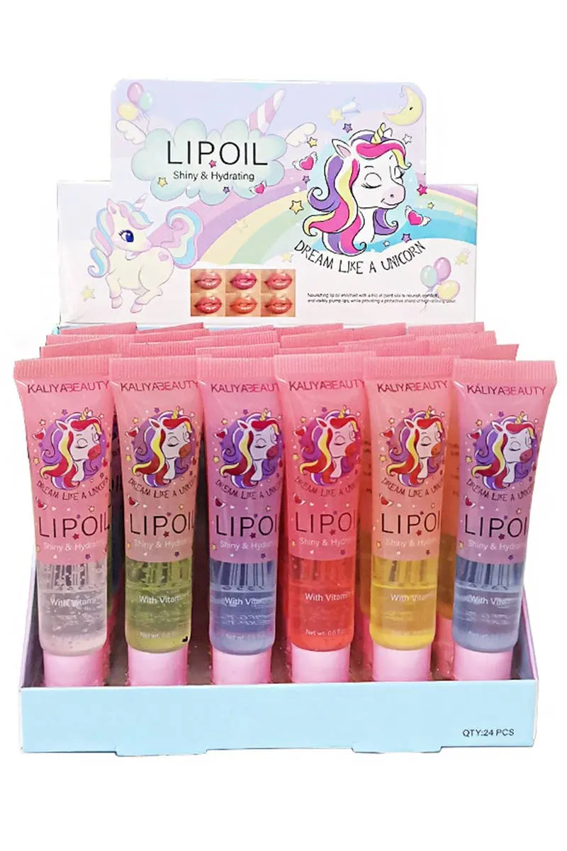 Unicorn Liquid Oil Tint Lip Gloss Squeeze Tube