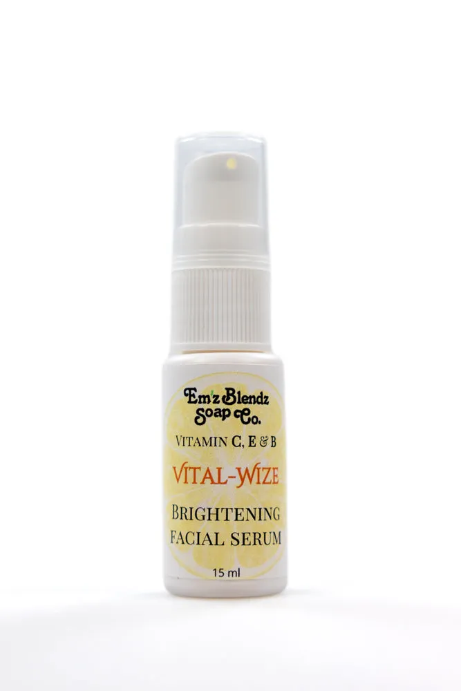Vital-Wize Brightening Facial Serum | Vitamin C, E & B3 for Radiant Skin